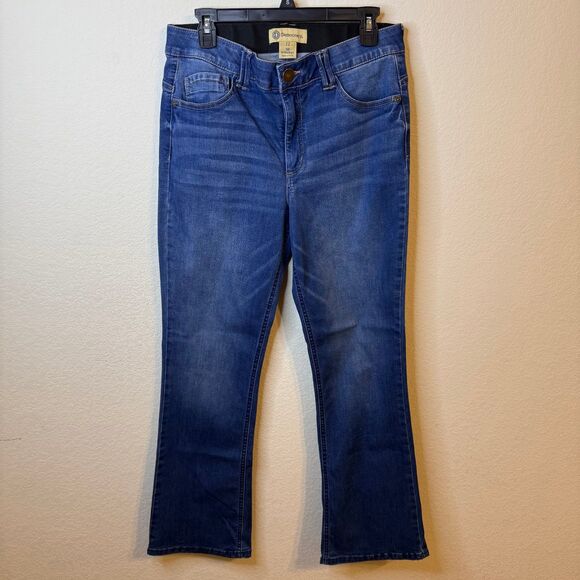 Democracy Women's Jeans Blue Denim Bootcut Stretch Medium Wash Size 12 - Picture 1 of 8